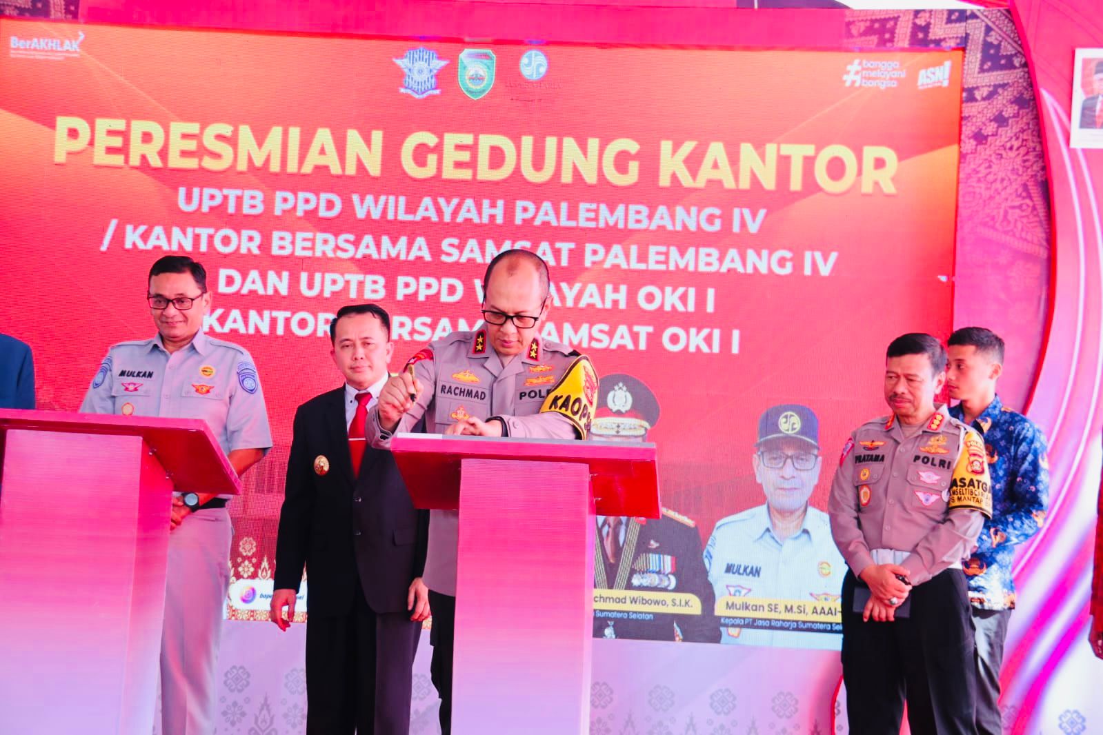 Peresmian Kantor Bersama Samsat Palembang IV, Kapolda Sumsel Irjen. A. Rachmad Wibowo Berharap Peningkatan Pelayanan Mayarakat
